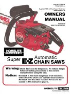 Homelite Super Ez Automatic Owners Manual